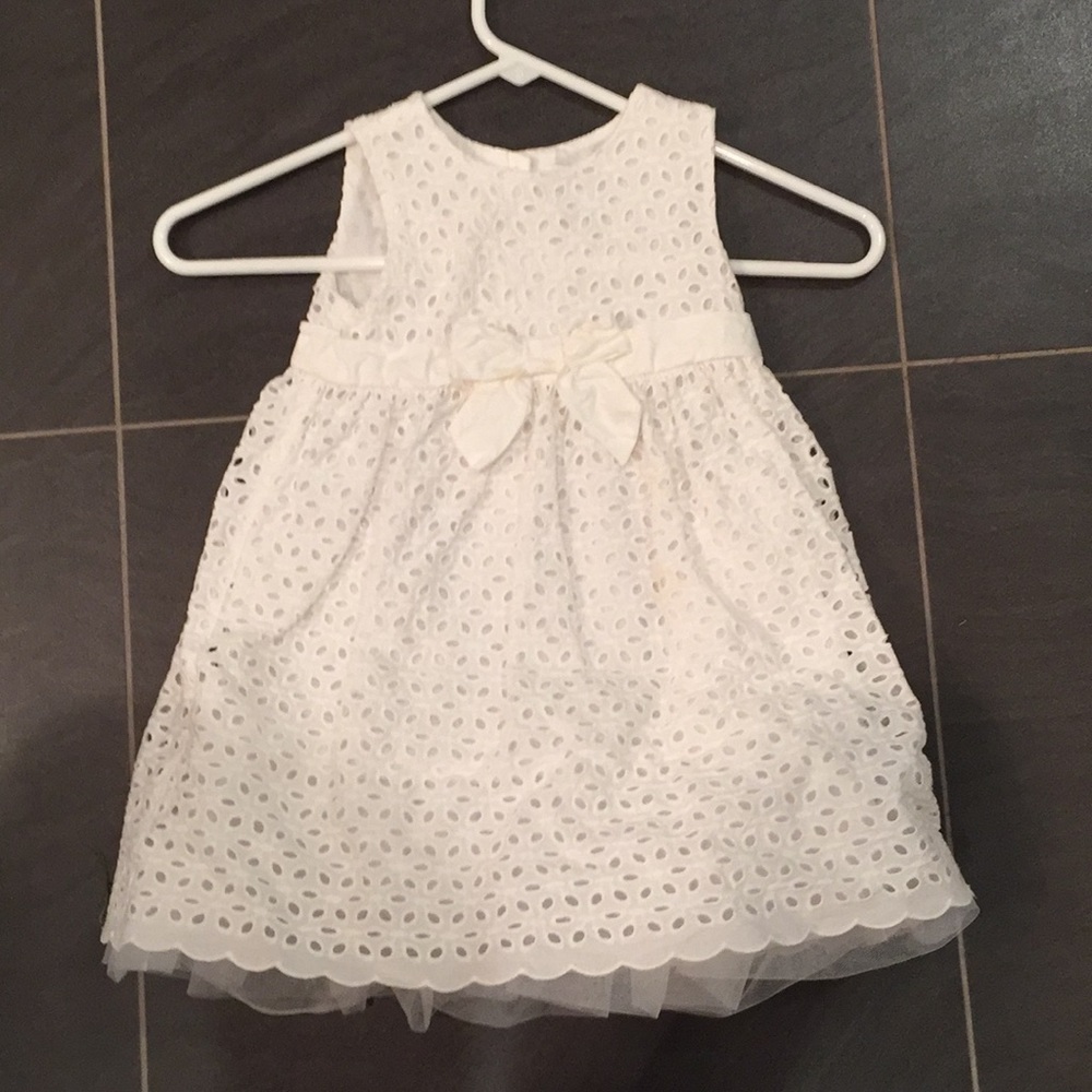 Easter Dress - Like new!  Eyelet Dress with petticoat